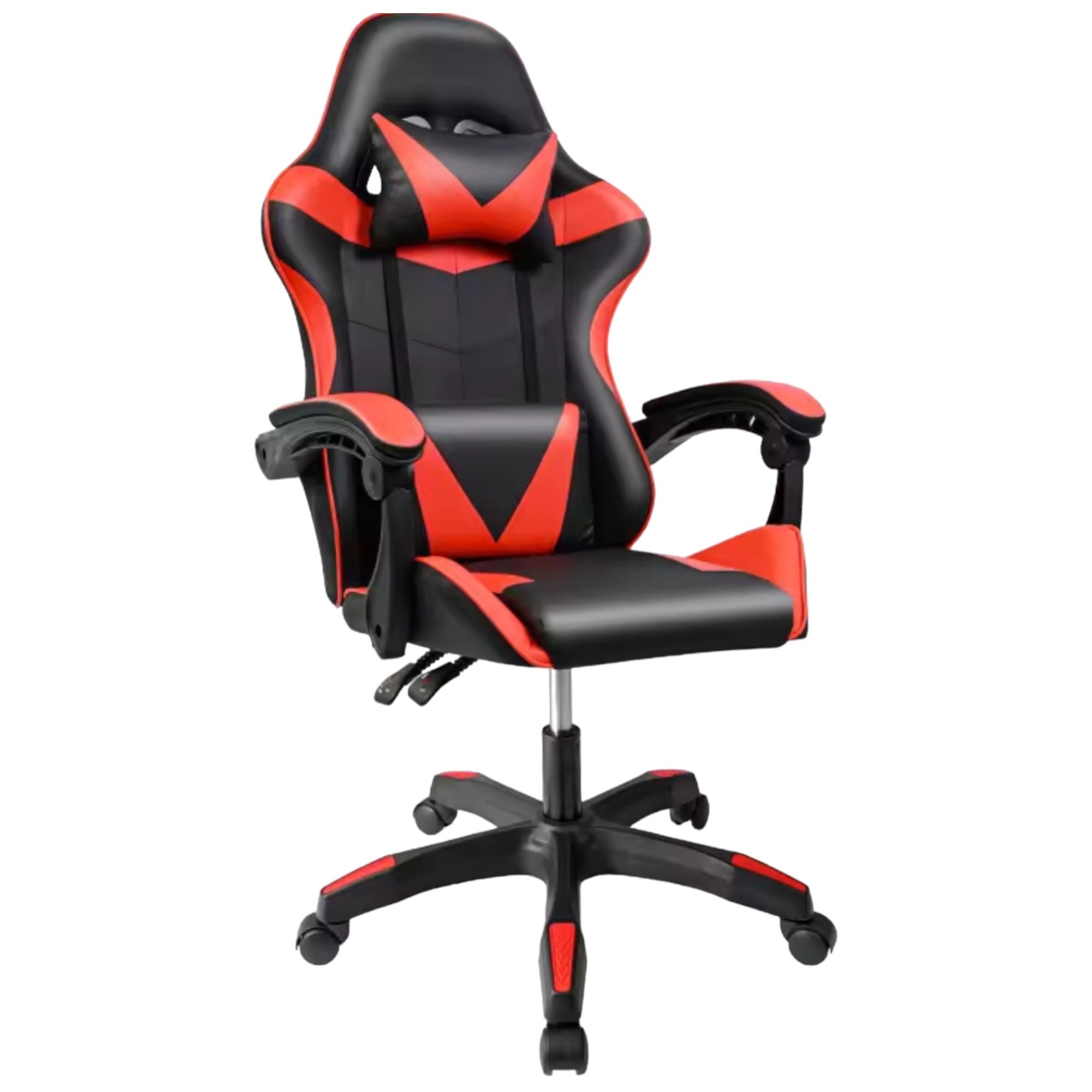 Silla gaming giratoria para escritorio, oficina y juegos online. Silla gaming ergonómica con altura ajustable, fabricada en piel sintética. Silla de carreras para videojuegos y oficina. Ergonómica y con un diseño moderno (S001).