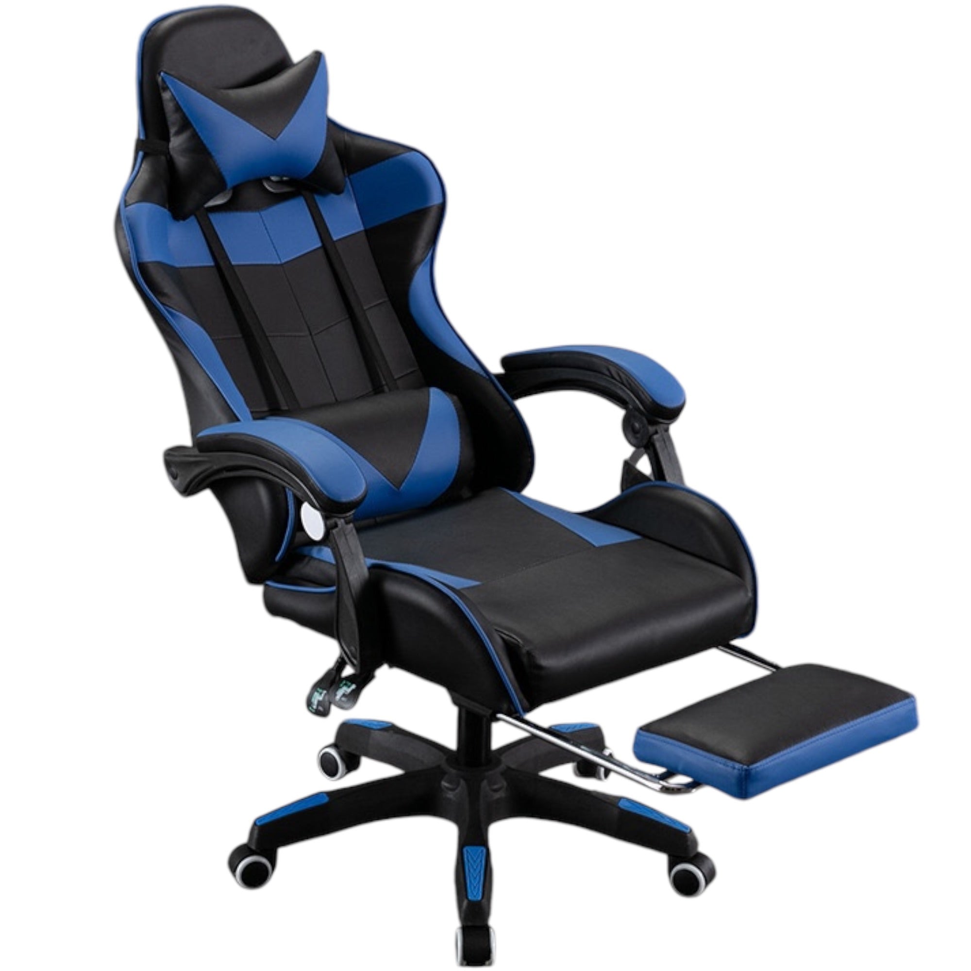 Silla gaming giratoria para escritorio, oficina y juegos en línea. Cómoda silla con altura ajustable para juegos ergonómicos. Cuero sintético. Silla gaming de carreras para videojuegos y oficina. Ergonómica y con un diseño moderno.