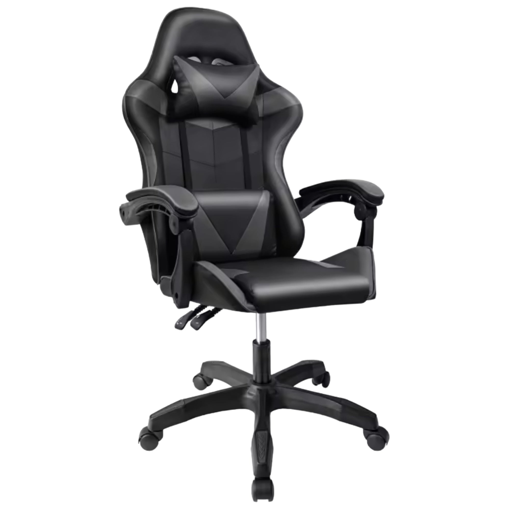 Silla gaming giratoria para escritorio, oficina y juegos online. Silla gaming ergonómica con altura ajustable, fabricada en piel sintética. Silla de carreras para videojuegos y oficina. Ergonómica y con un diseño moderno (S001).