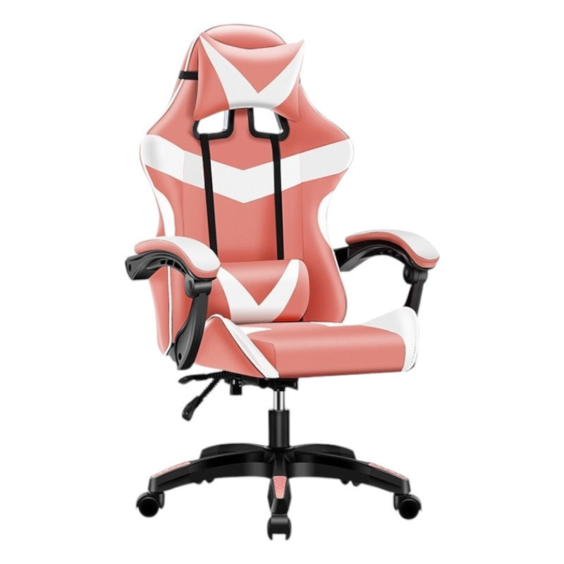 Silla gaming giratoria para escritorio, oficina y juegos en línea. Cómoda silla con altura ajustable para juegos ergonómicos. Cuero sintético. Silla gaming de carreras para videojuegos y oficina. Ergonómica y con un diseño moderno.