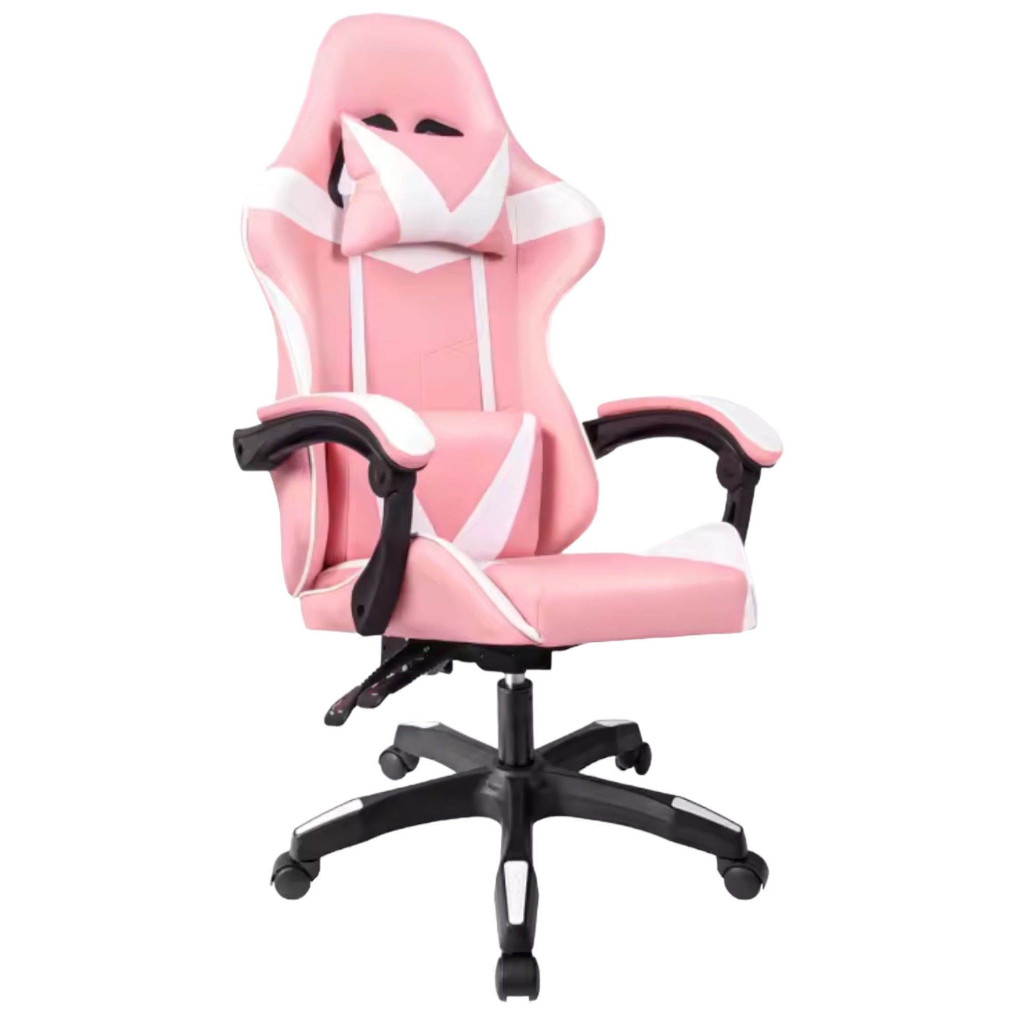 Silla gaming giratoria para escritorio, oficina y juegos online. Silla gaming ergonómica con altura ajustable, fabricada en piel sintética. Silla de carreras para videojuegos y oficina. Ergonómica y con un diseño moderno (S001).
