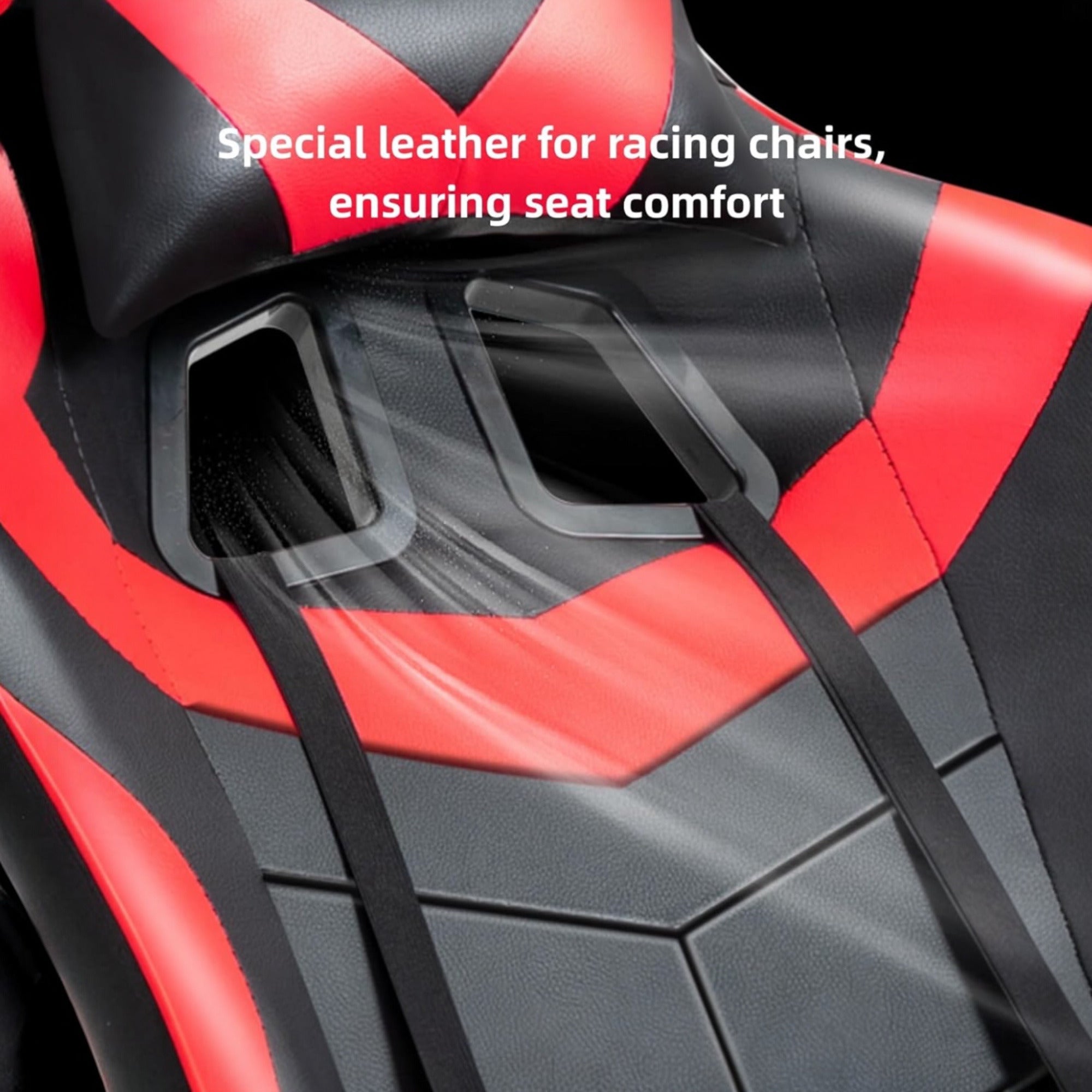 Silla gaming giratoria para escritorio, oficina y juegos en línea. Cómoda silla con altura ajustable para juegos ergonómicos. Cuero sintético. Silla gaming de carreras para videojuegos y oficina. Ergonómica y con un diseño moderno.