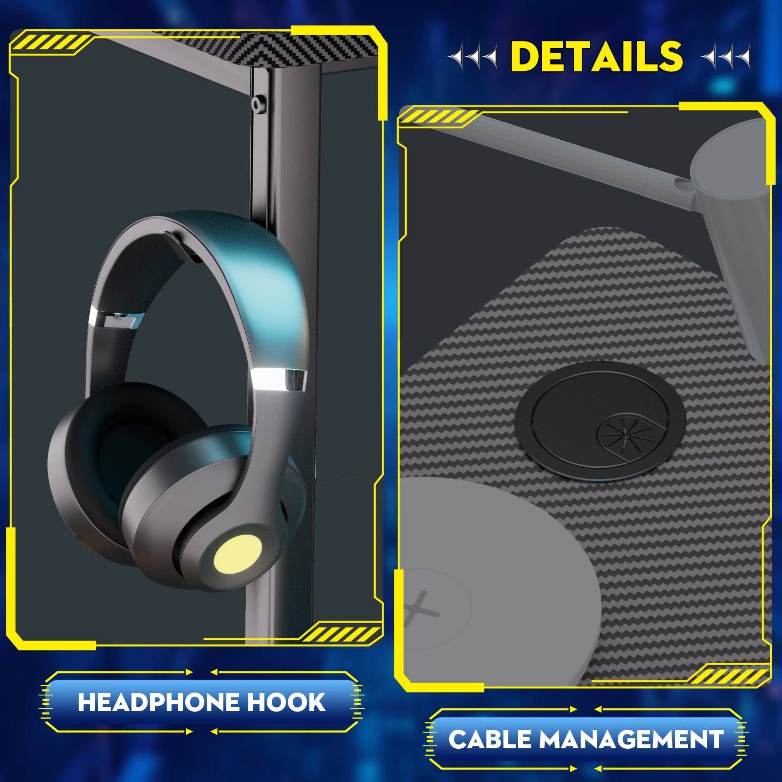 COMHOMA Escritorio Mesa de juego con estante de 100 cm Mesa de computadora en forma de L Mesa de PC para oficina Oficina en casa