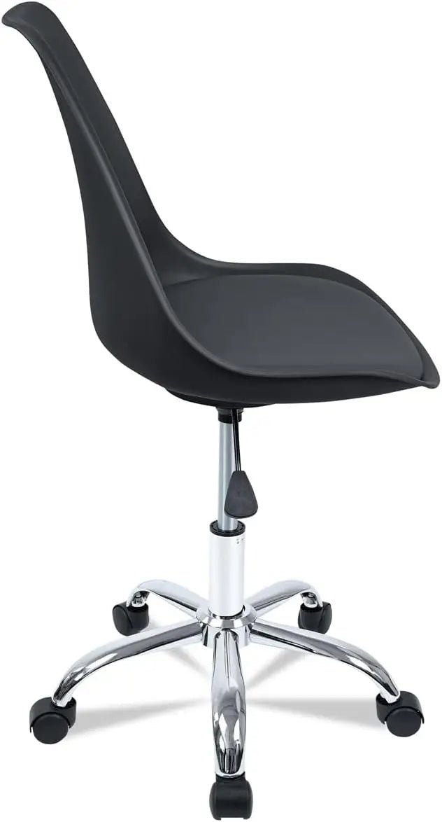 Silla de escritorio T-loving para oficina estudio ergonómica con ruedas altura regulable sin reposabrazos