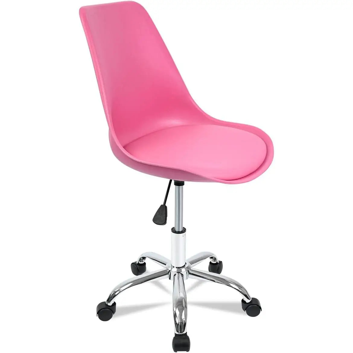 Silla de escritorio T-loving para oficina estudio ergonómica con ruedas altura regulable sin reposabrazos