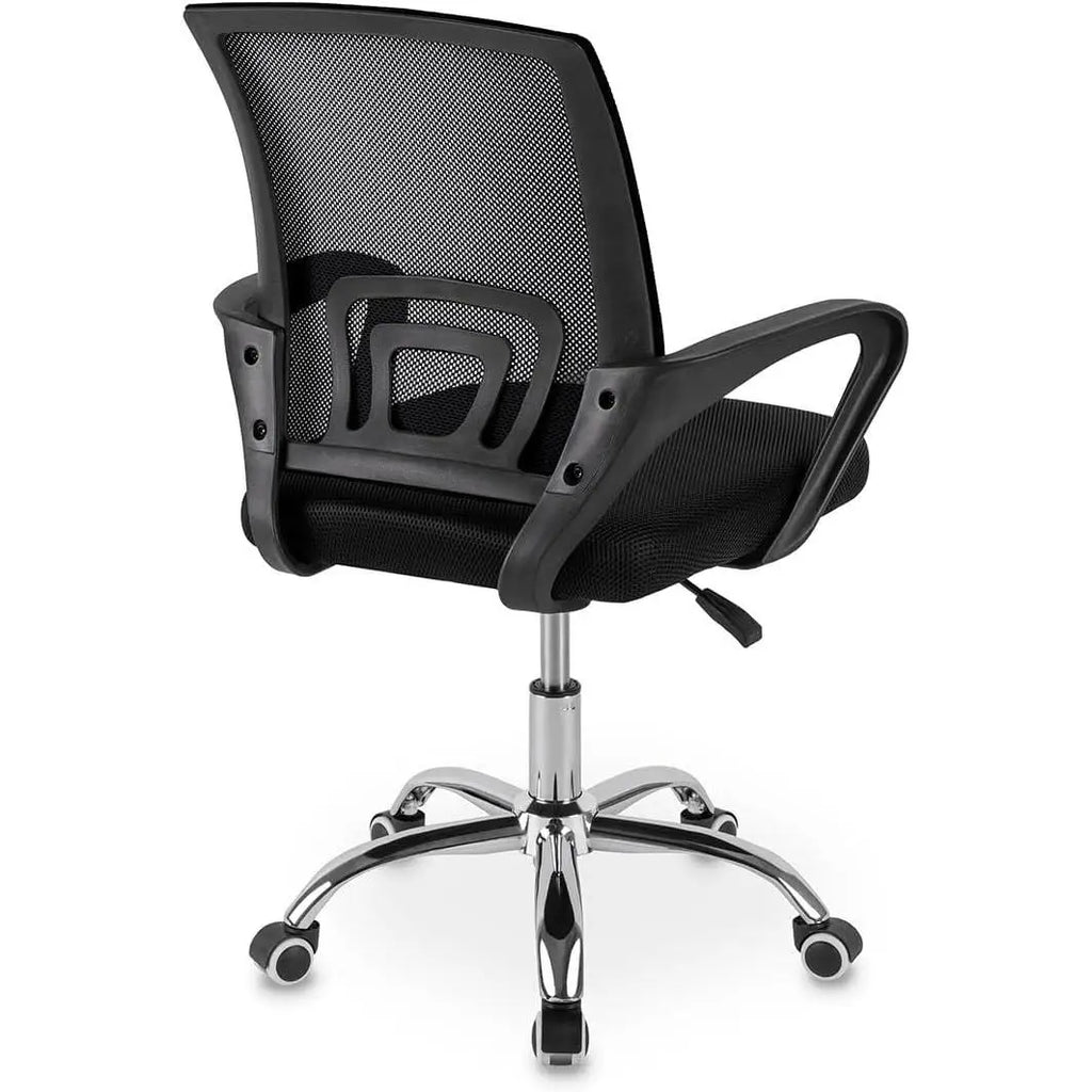 DASCK - Silla de oficina ergonómica con malla transpirable, altura ajustable de 35 a 45 cm y giro de 360 ​​grados para una configuración de trabajo cómoda.
