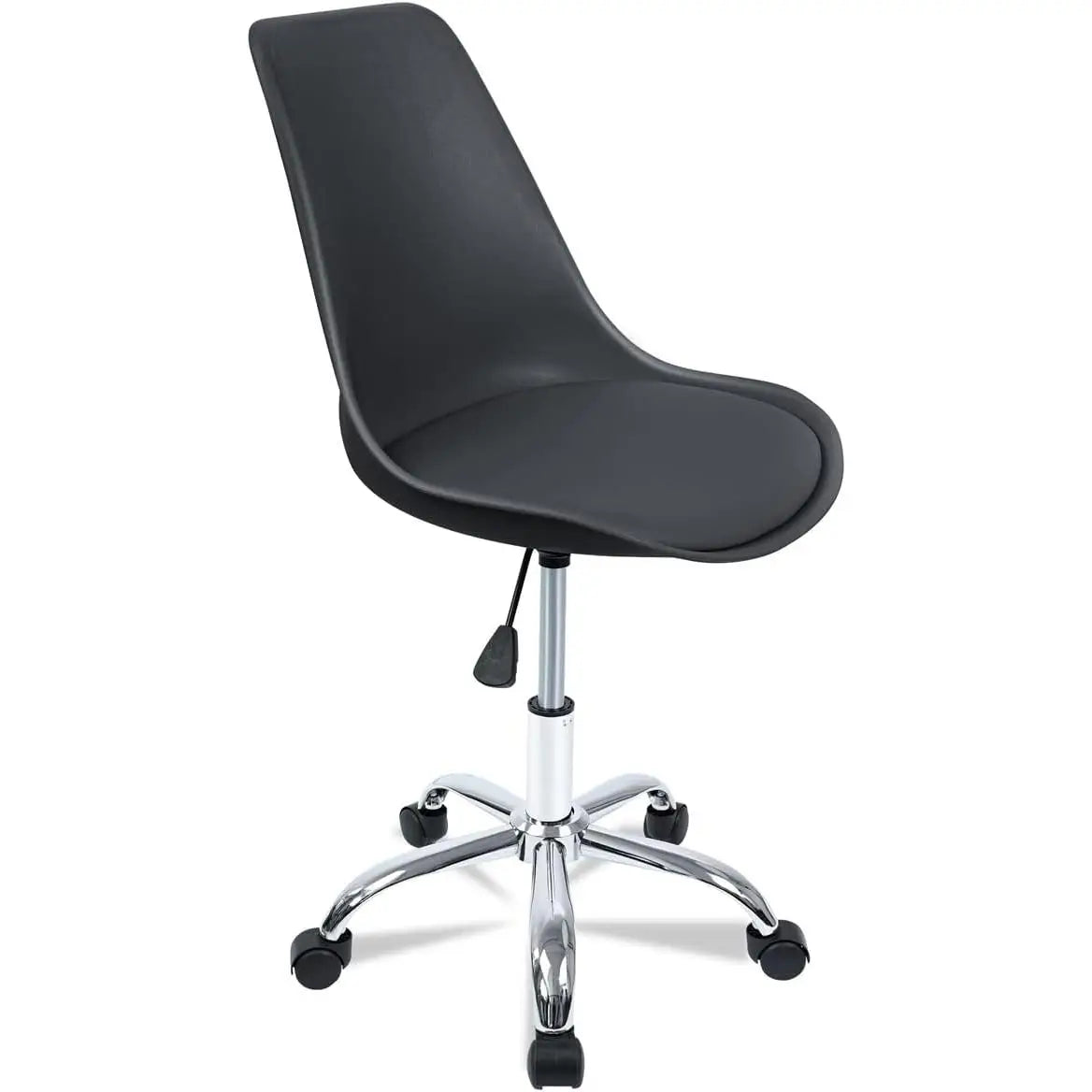 Silla de escritorio T-loving para oficina estudio ergonómica con ruedas altura regulable sin reposabrazos