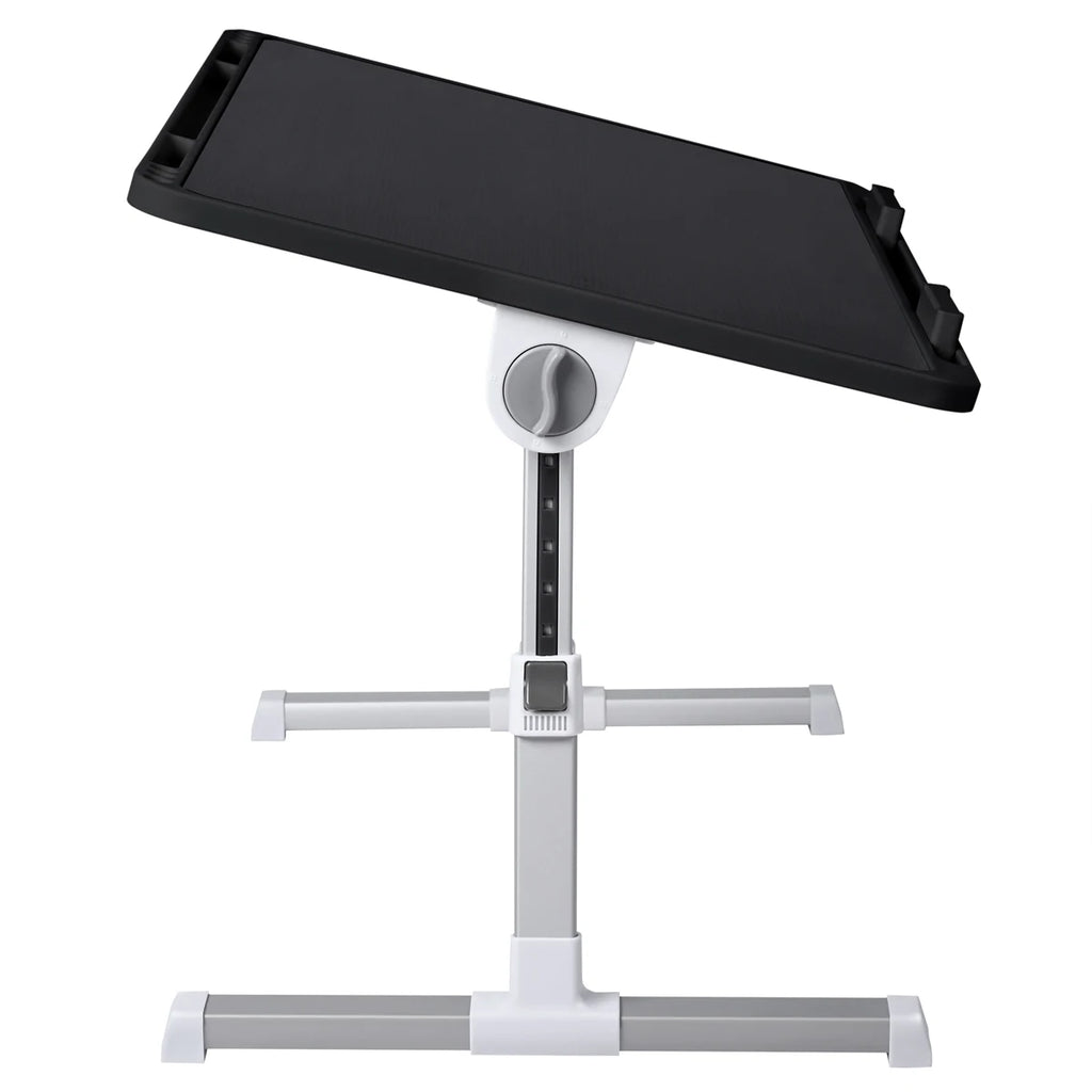 T-lovendo - Mesa de cama para portátil, altura y ángulo ajustables, plegable, para netbook, con ranura para tableta y bolígrafo, para cama, sofá y suelo