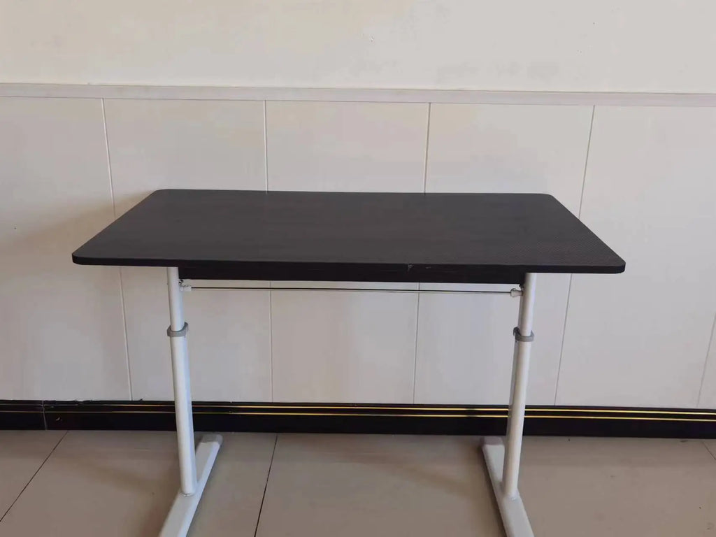 Escritorio elevable, altura regulable 63-90cm, mesa de computadora blanca con tamaño de 80*60cm y tablero de 1,5 cm de grosor, perfecto para juegos y uso en la oficina.
