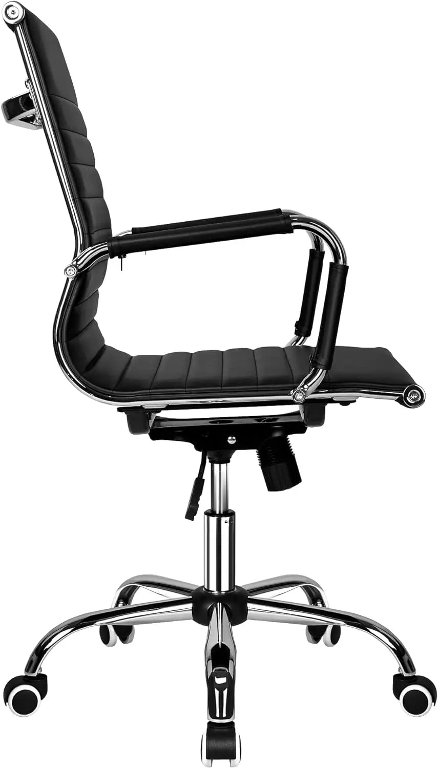 Silla de oficina ergonómica T-Loving con altura ajustable, función reclinable y cuero PU para un diseño moderno, perfecta para la oficina en casa o el estudio.