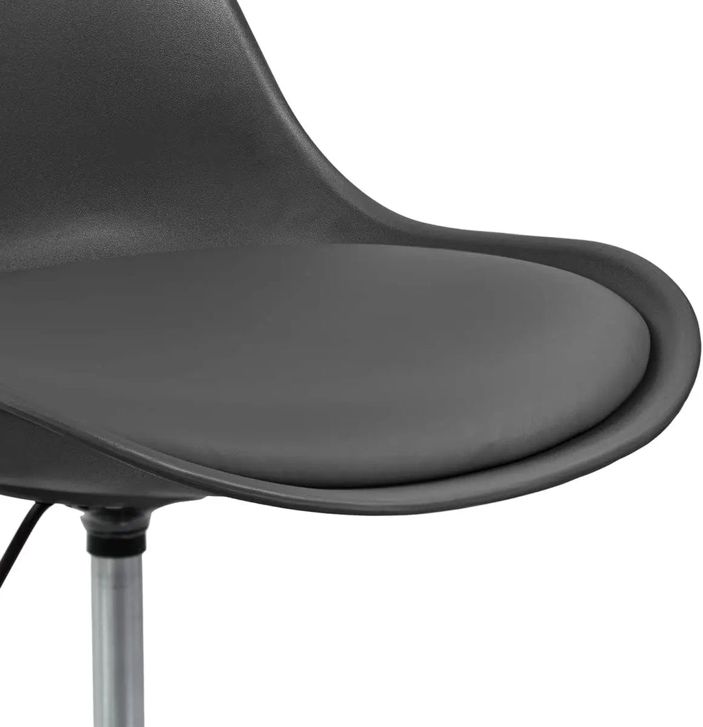 Silla de escritorio T-loving para oficina estudio ergonómica con ruedas altura regulable sin reposabrazos