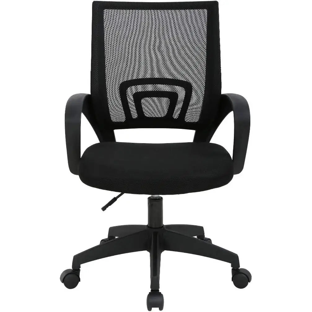 DASCK - Silla de Oficina Ergonómica con Respaldo de Malla Transpirable, Altura Ajustable de 35 a 45 cm, Base de Estrella con Ruedas de 360 ​​Grados para un Movimiento Suave, Ideal para Oficina en Casa o Configuración de Trabajo.
