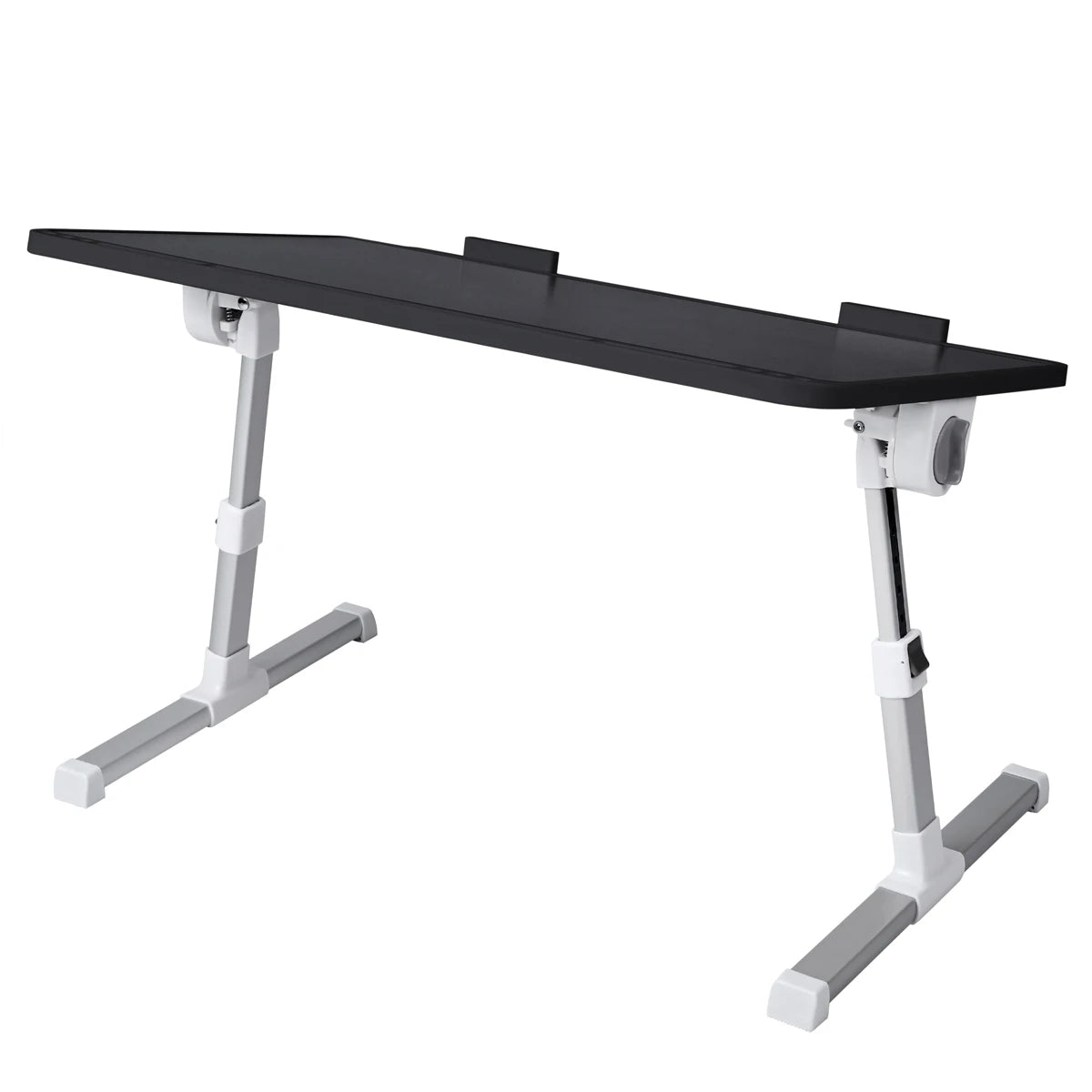 T-lovendo - Mesa de cama para portátil, altura y ángulo ajustables, plegable, para netbook, con ranura para tableta y bolígrafo, para cama, sofá y suelo