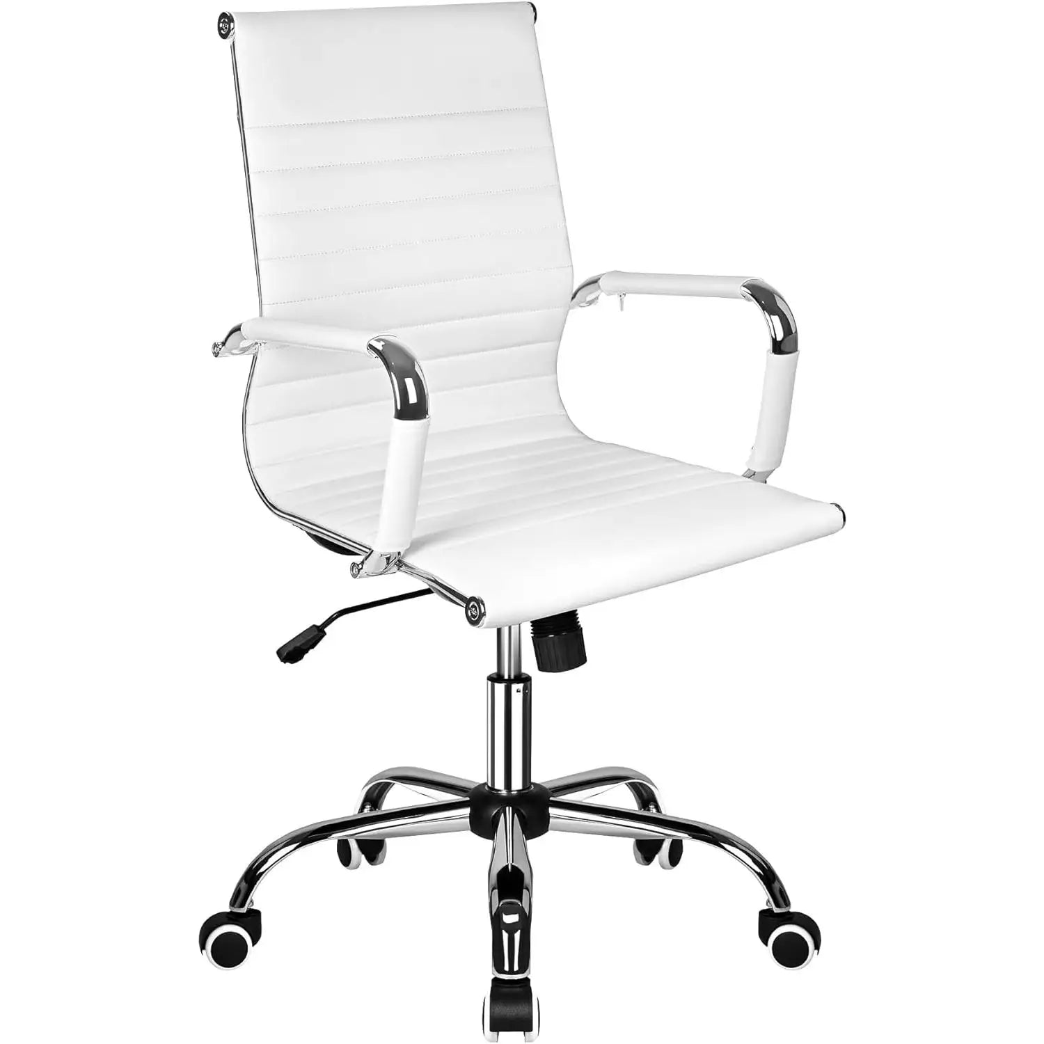 Silla de oficina ergonómica T-Loving con altura ajustable, función reclinable y cuero PU para un diseño moderno, perfecta para la oficina en casa o el estudio.