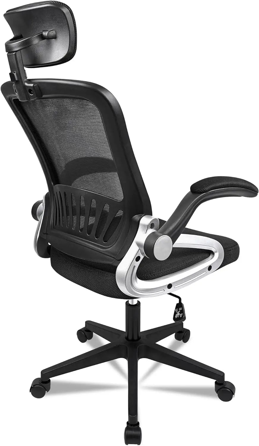 Silla de oficina T-Lovendo AM-HOC35-Negra: Diseño ergonómico con altura ajustable, giro de 360 ​​grados, malla transpirable y soporte lumbar para máxima comodidad al trabajar o estudiar. Perfecta como silla de escritorio o para la oficina en casa.