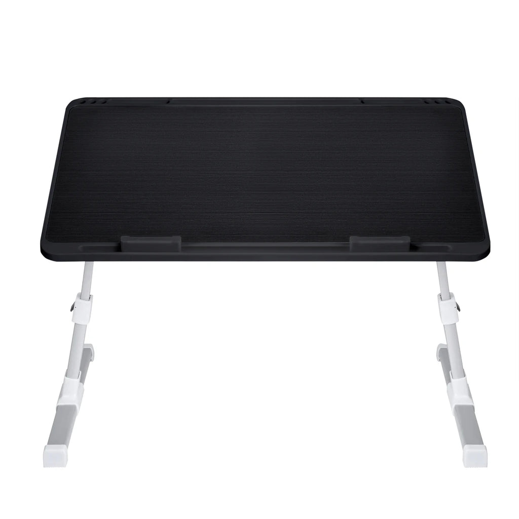 T-lovendo - Mesa de cama para portátil, altura y ángulo ajustables, plegable, para netbook, con ranura para tableta y bolígrafo, para cama, sofá y suelo