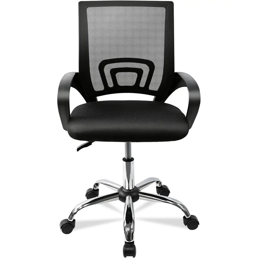 DASCK - Silla de oficina ergonómica con malla transpirable, altura ajustable de 35 a 45 cm y giro de 360 ​​grados para una configuración de trabajo cómoda.