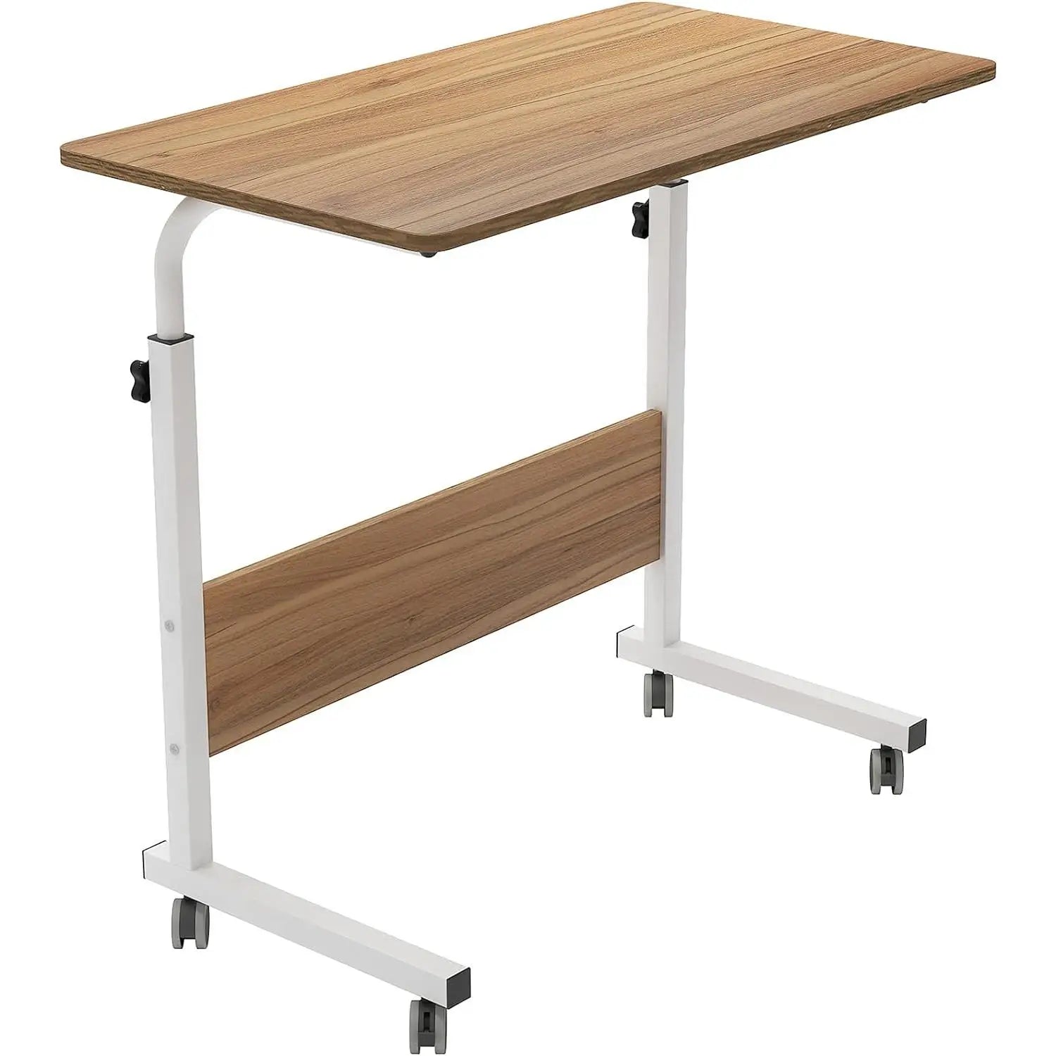 Mesa portátil SMALLRUN con función de escritorio elevable, altura ajustable, panel de partículas de madera, 60 x 40 cm, ideal para trabajar, comer y hacer manualidades, carga máxima 35 kg.