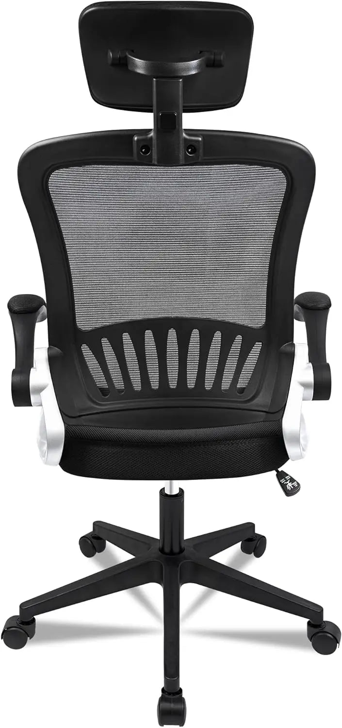 Silla de oficina T-Lovendo AM-HOC35-Negra: Diseño ergonómico con altura ajustable, giro de 360 ​​grados, malla transpirable y soporte lumbar para máxima comodidad al trabajar o estudiar. Perfecta como silla de escritorio o para la oficina en casa.