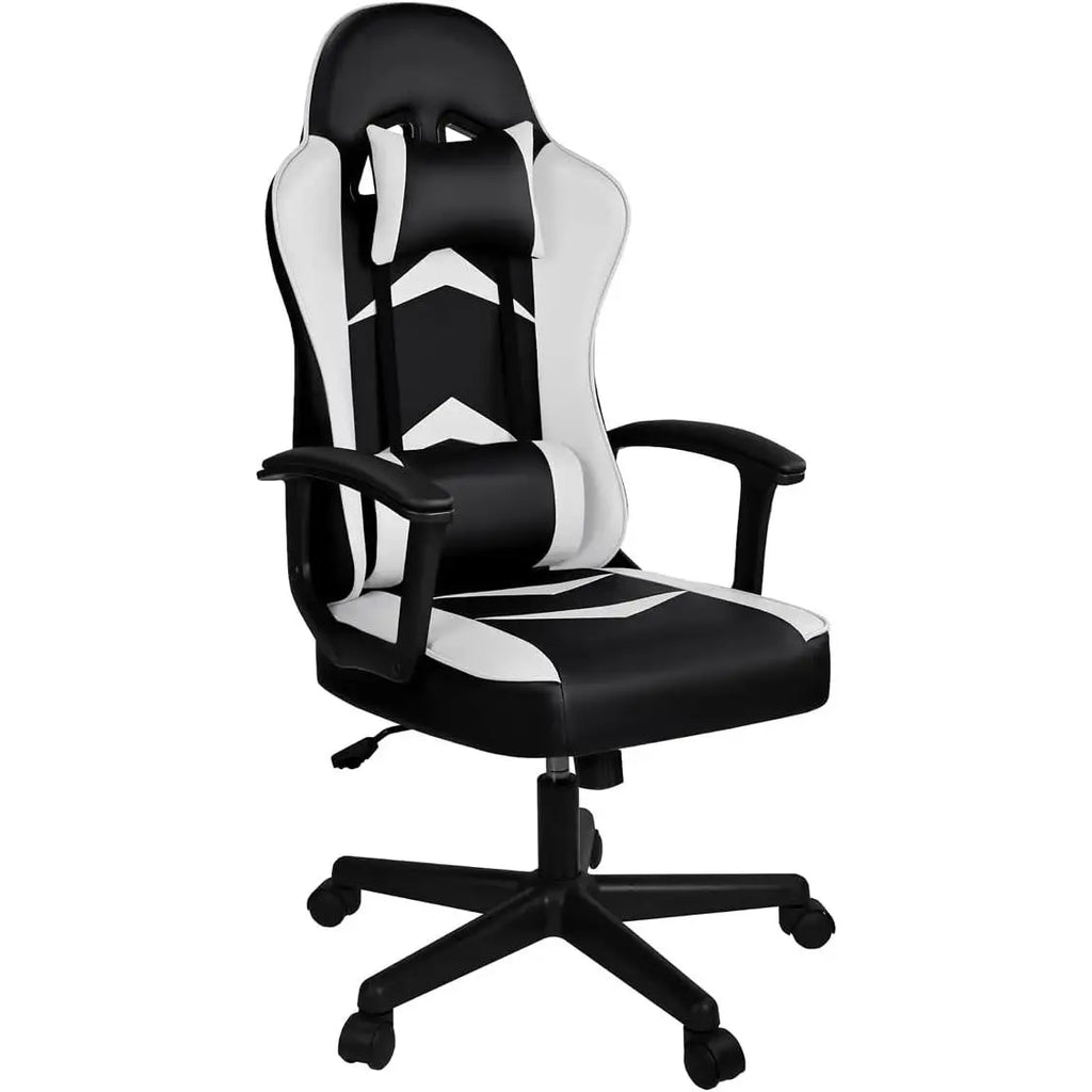 Silla Gaming T-Lovendo con Soporte Lumbar y Cervical, Altura Ergonómica Ajustable y Reclinable.