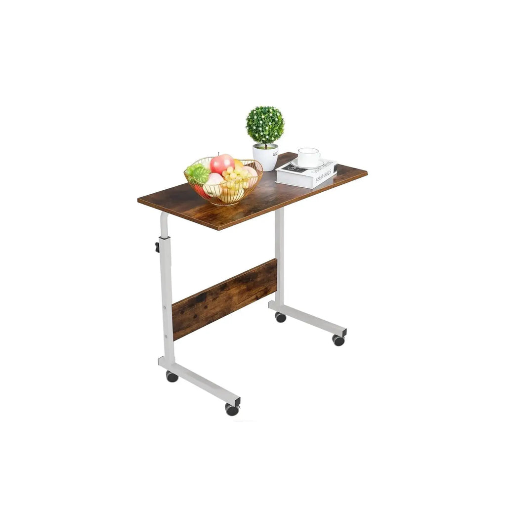Mesa portátil SMALLRUN con función de escritorio elevable, altura ajustable, panel de partículas de madera, 60 x 40 cm, ideal para trabajar, comer y hacer manualidades, carga máxima 35 kg.