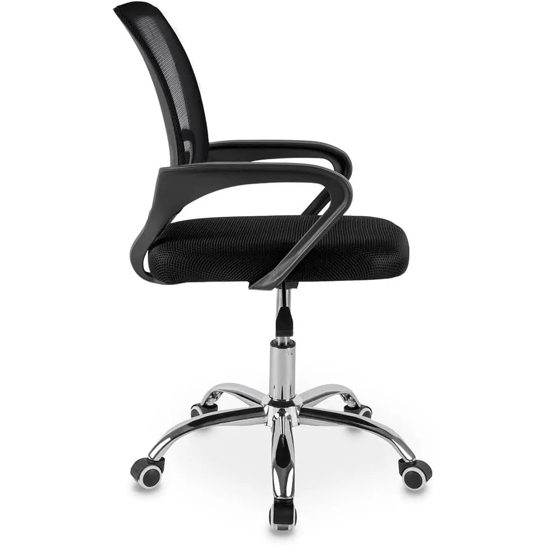 DASCK - Silla de oficina ergonómica con malla transpirable, altura ajustable de 35 a 45 cm y giro de 360 ​​grados para una configuración de trabajo cómoda.