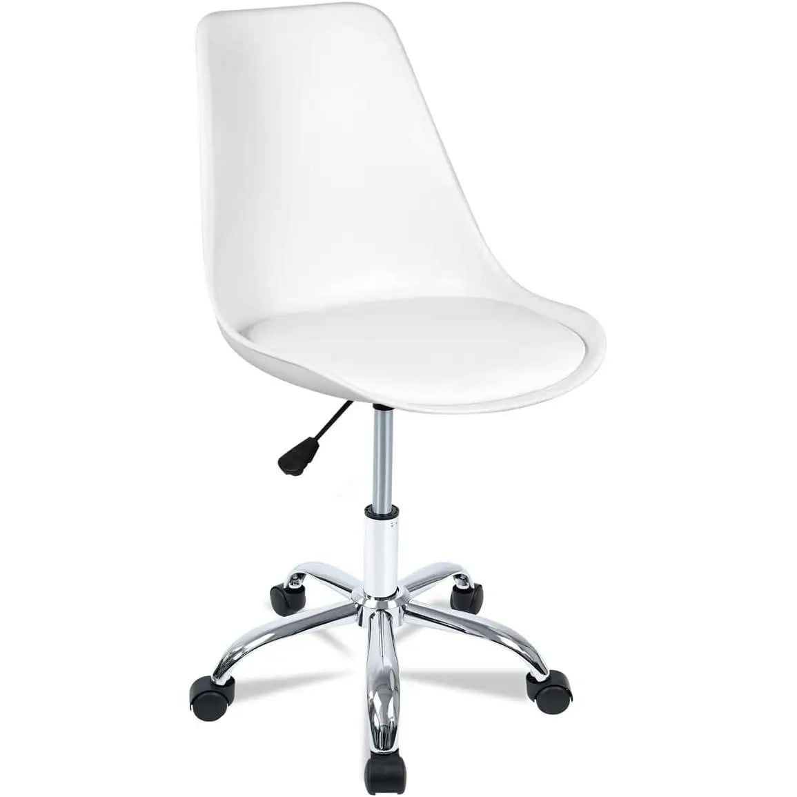 Silla de escritorio T-loving para oficina estudio ergonómica con ruedas altura regulable sin reposabrazos