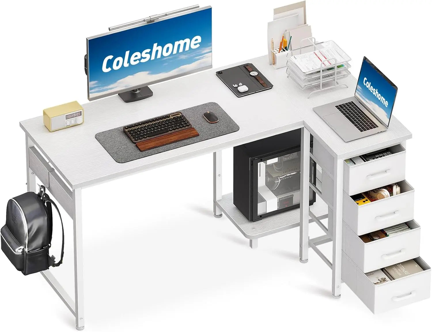 con Forma de Oficina 100x70cm Esquina, Oficina