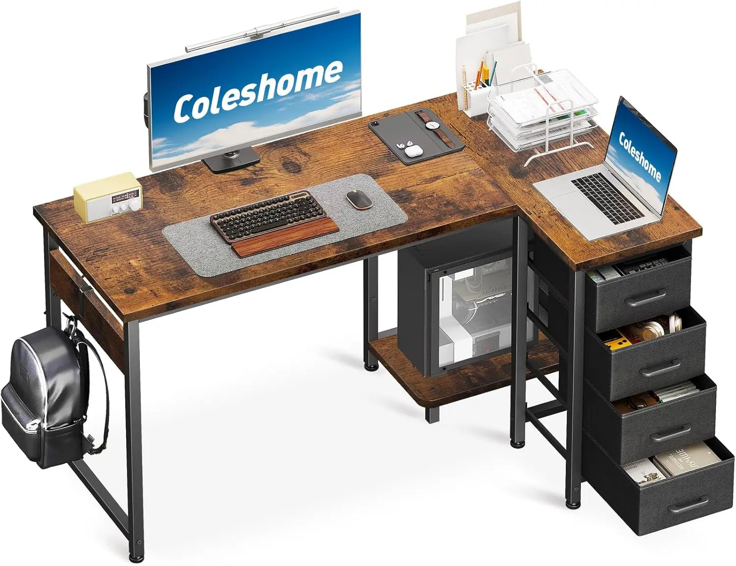 con Forma de Oficina 100x70cm Esquina, Oficina