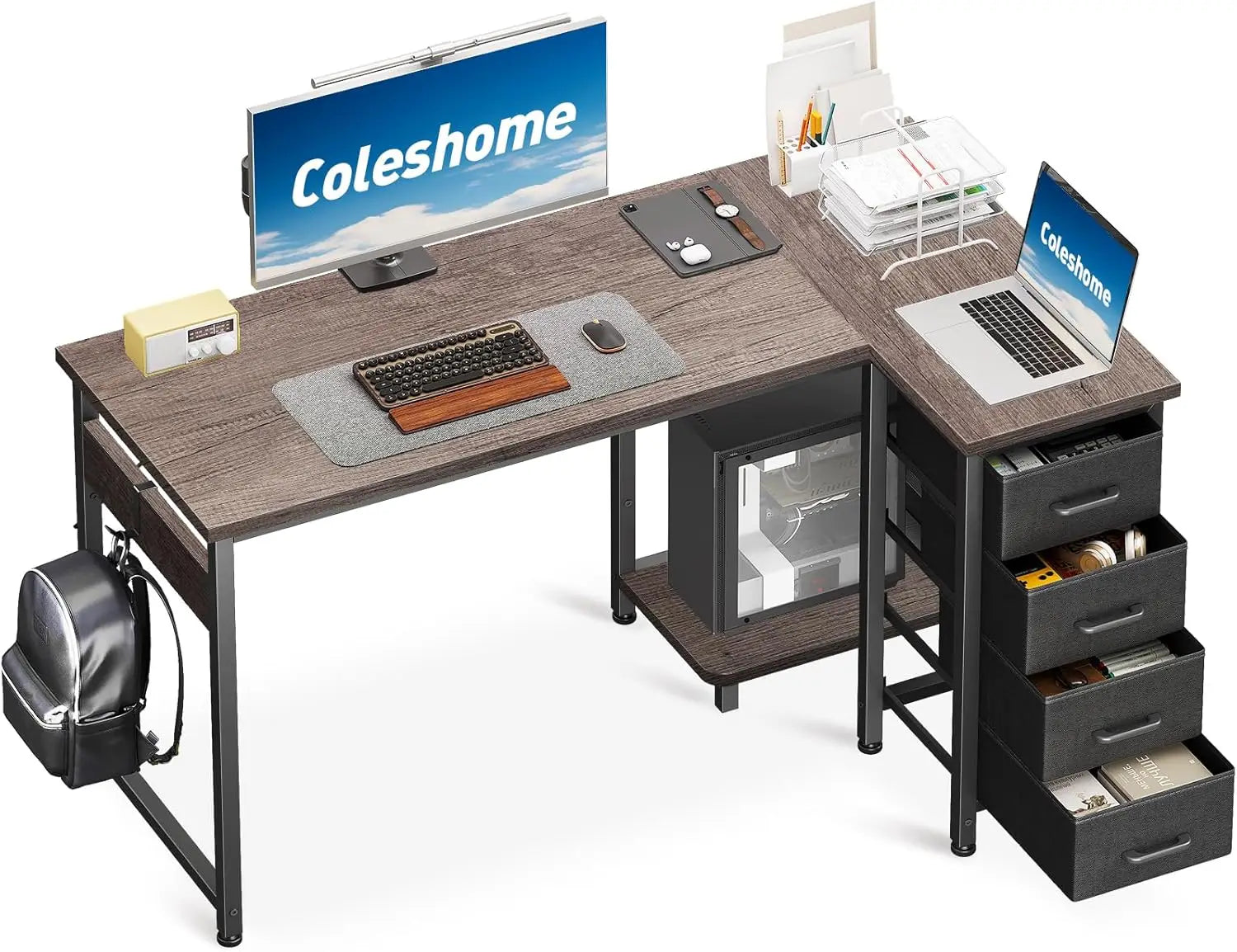 con Forma de Oficina 100x70cm Esquina, Oficina