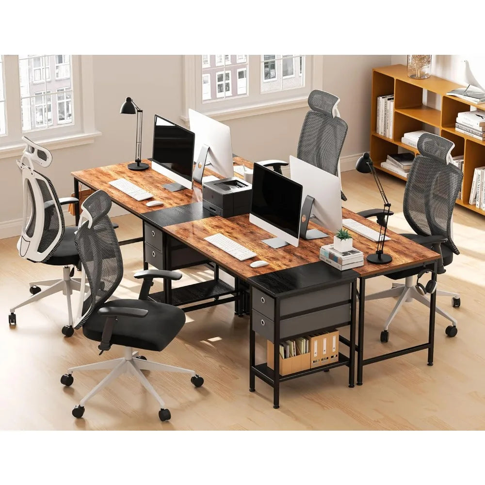 Escritorio de computadora, escritorio con cajones, escritorio, oficina, estudio en casa con estanterías, almacén.