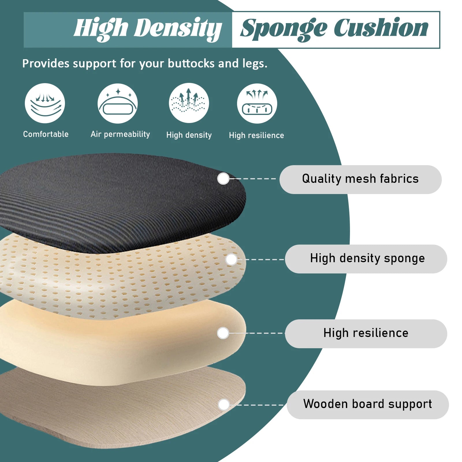 Silla de oficina ergonómica Durrafy, silla de escritorio con reposacabezas ajustable, reposabrazos y soporte lumbar, sillas giratorias de malla, color negro