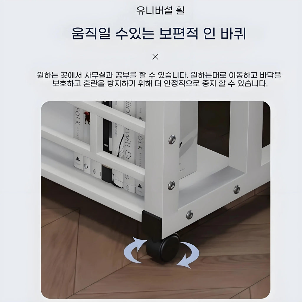 Escritorio de oficina de doble capa, mesita de noche móvil para computadora con estante de almacenamiento, portátil, blanco, mesa elevadora para dormitorio, muebles