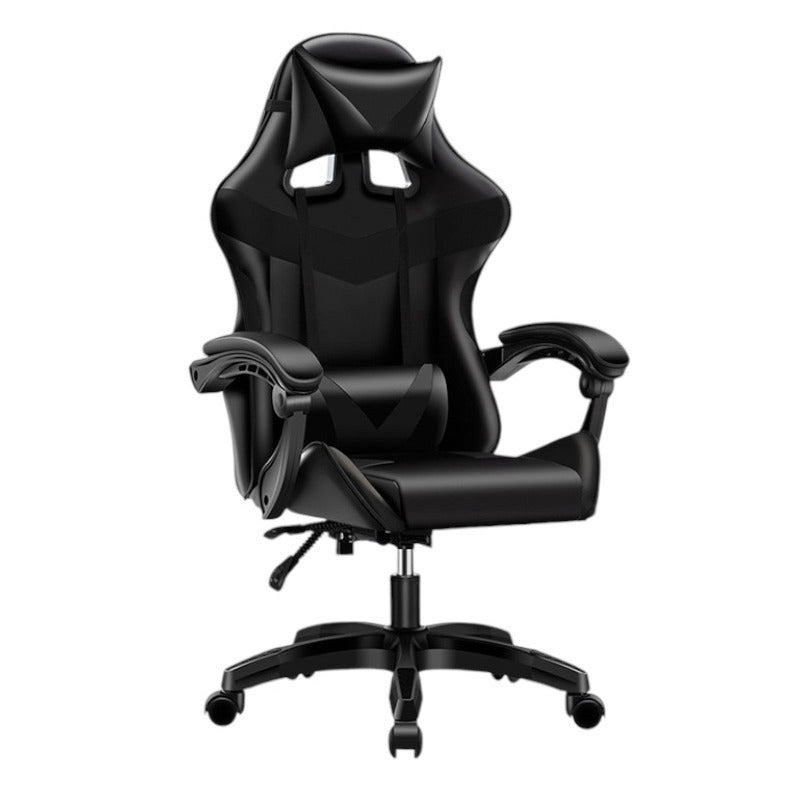 Silla gaming giratoria para escritorio, oficina y juegos en línea. Cómoda silla con altura ajustable para juegos ergonómicos. Cuero sintético. Silla gaming de carreras para videojuegos y oficina. Ergonómica y con un diseño moderno.