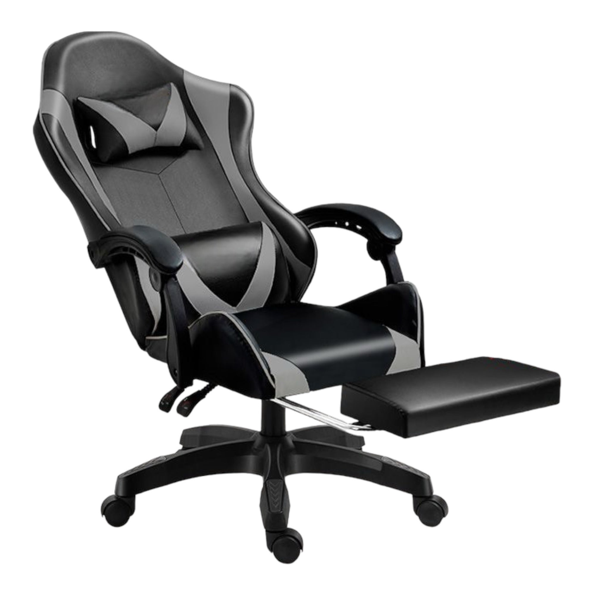 Silla gaming giratoria para escritorio, oficina y juegos en línea. Cómoda silla con altura ajustable para juegos ergonómicos. Cuero sintético. Silla gaming de carreras para videojuegos y oficina. Ergonómica y con un diseño moderno.